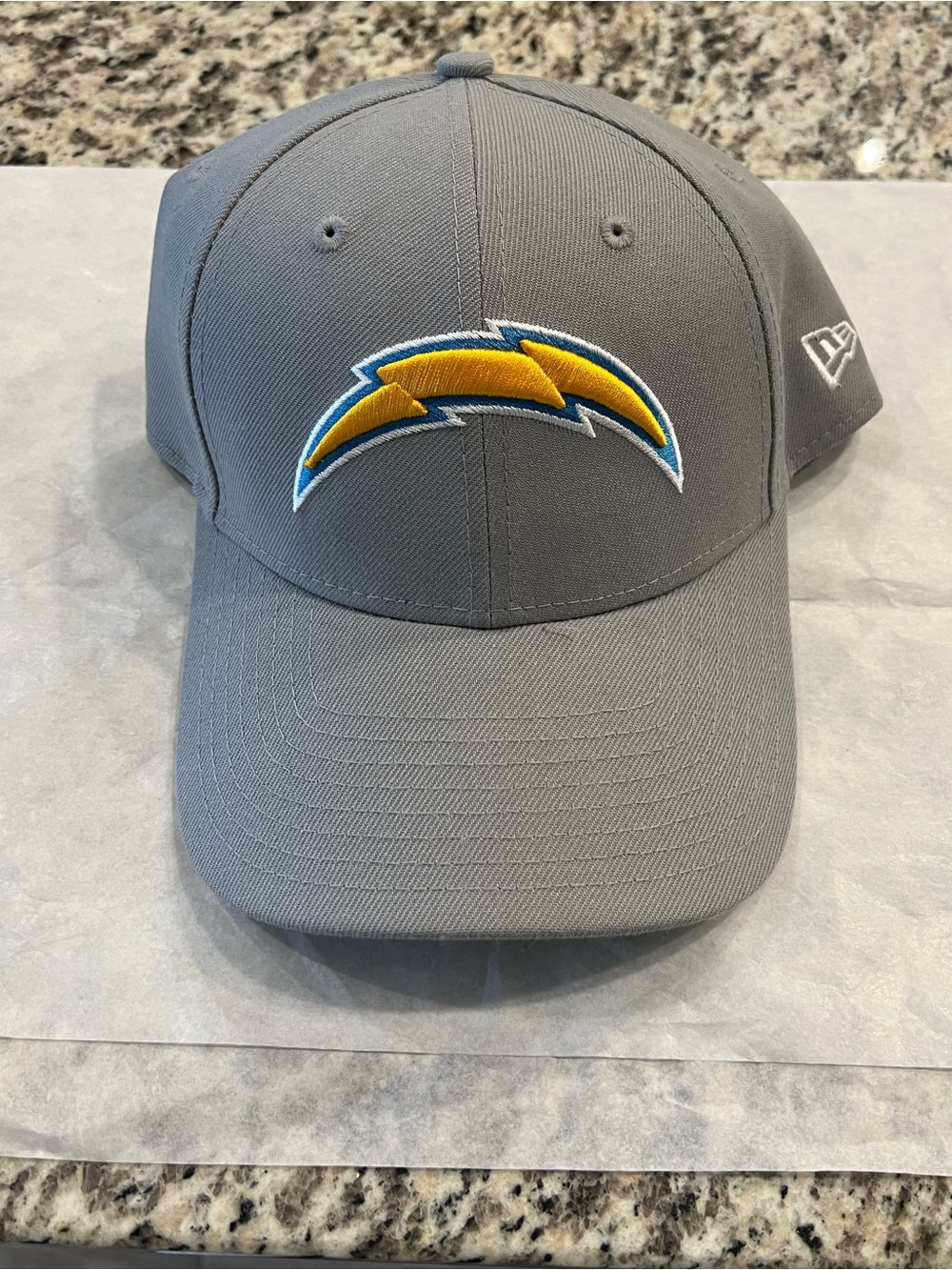 New Era Gray Chargers Embroidered Logo Hat